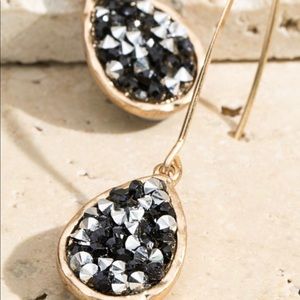 Earrings tear Drop style in 3 colors